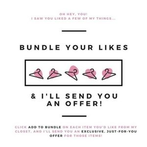 Bundle your likes!! 🛍️🛍️🛍️